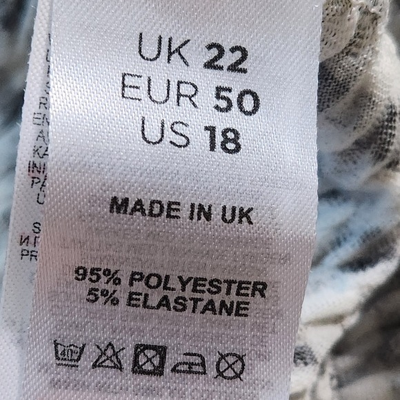 NWT Long Tall Sally‎ Pants Size 18 Black White Gingham Textured Stretch - Picture 5 of 7